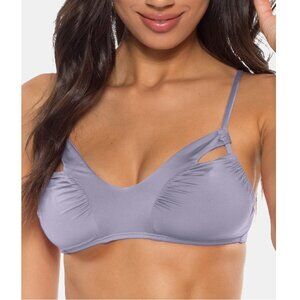 Soluna Under the Sun Ruched Cutout Bikini Top